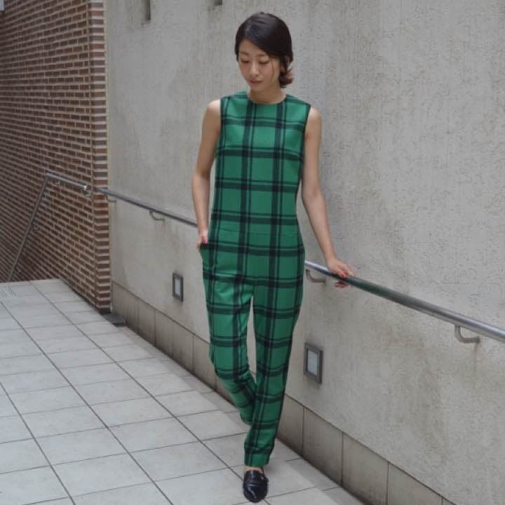 【再値下げ】GREED COMPRESSION WOOL チェックコンビネゾン