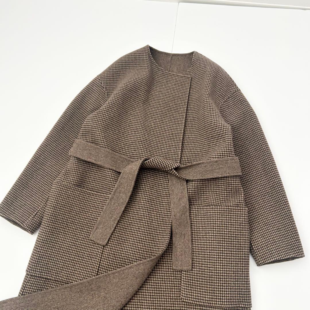 美品✨ユナイテッドアローズ　ダブルフェイスコート　リバーシブル　ブラウン　36