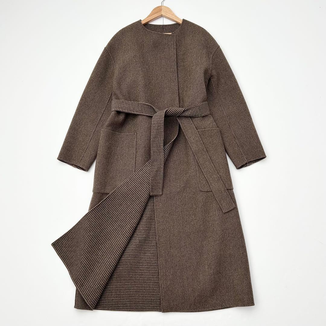 美品✨ユナイテッドアローズ　ダブルフェイスコート　リバーシブル　ブラウン　36