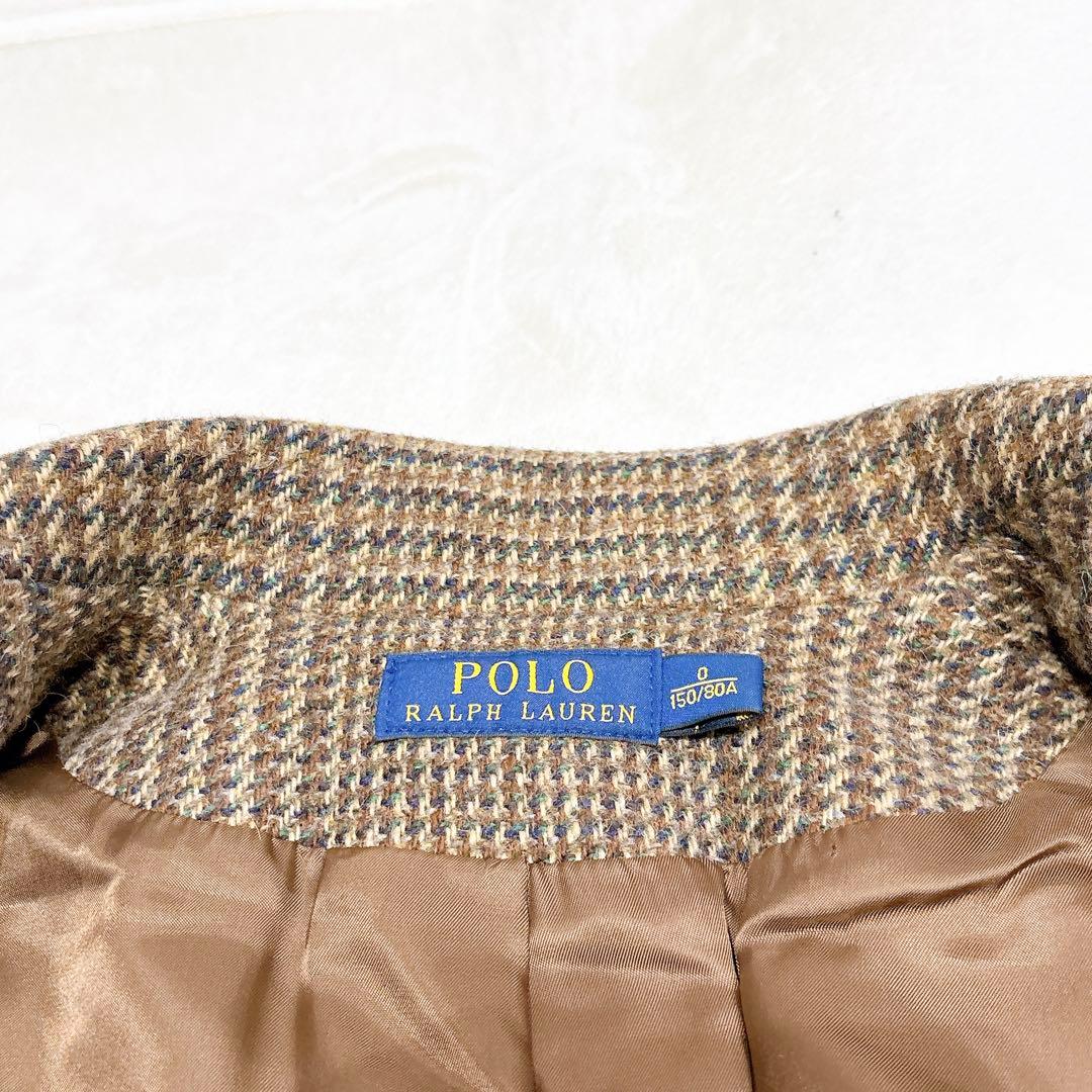 未使用✨　ポロラルフローレン　トレンチコート　ウール　アルパカ　チェック　最高級