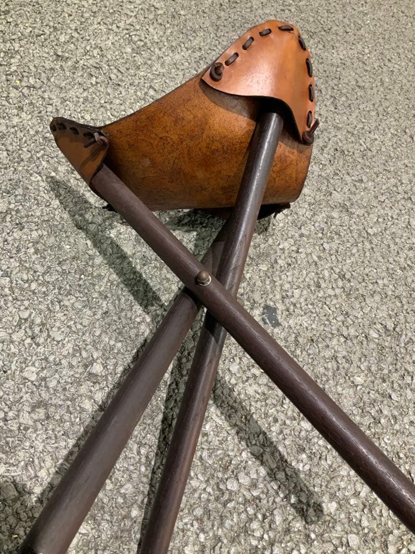 本革 ハンティングチェア ヴィンテージ Vintage　USA アメリカ製