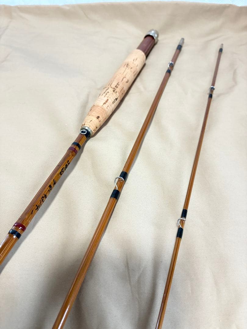 トンキンバンブーフライロッド、7'8\"#3/#4パックロッド美品