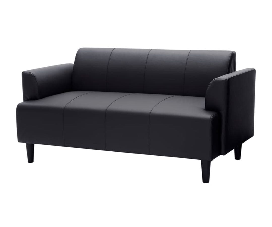 IKEA 黒 2人掛けソファ 145cm