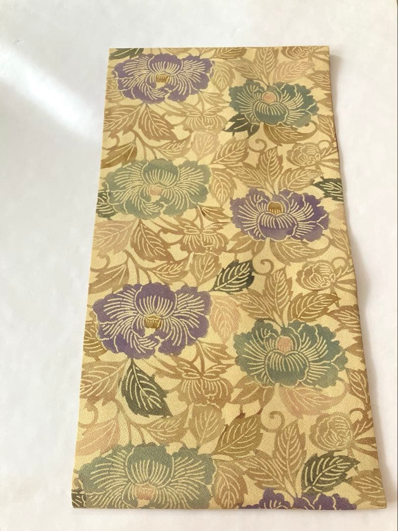 型染め花唐草の名古屋帯