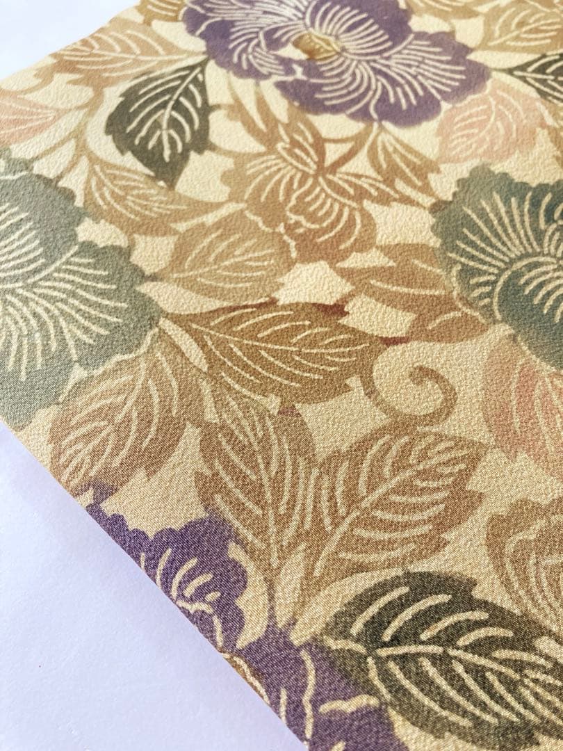 型染め花唐草の名古屋帯