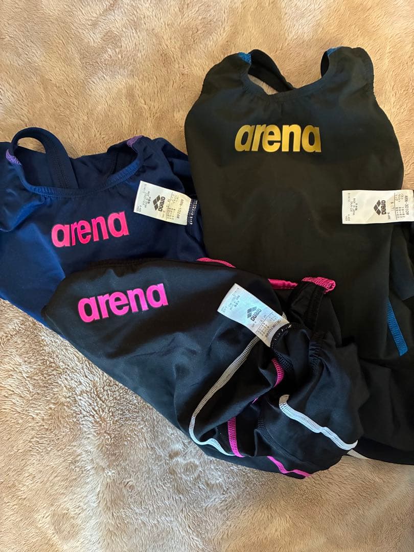 fina 競泳水着　レディース　3枚セット　arena