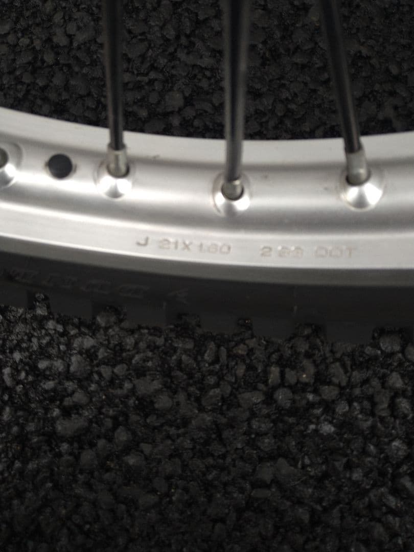 klx250 前後ホイールタイヤセット　KDX125SR