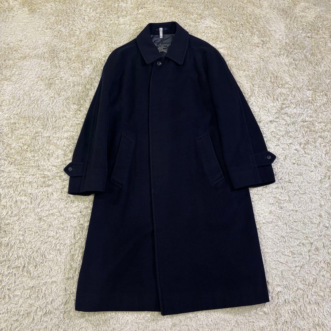 美品　バーバリーズ　高品質　カシミヤ　ウール　ロング　コート　170