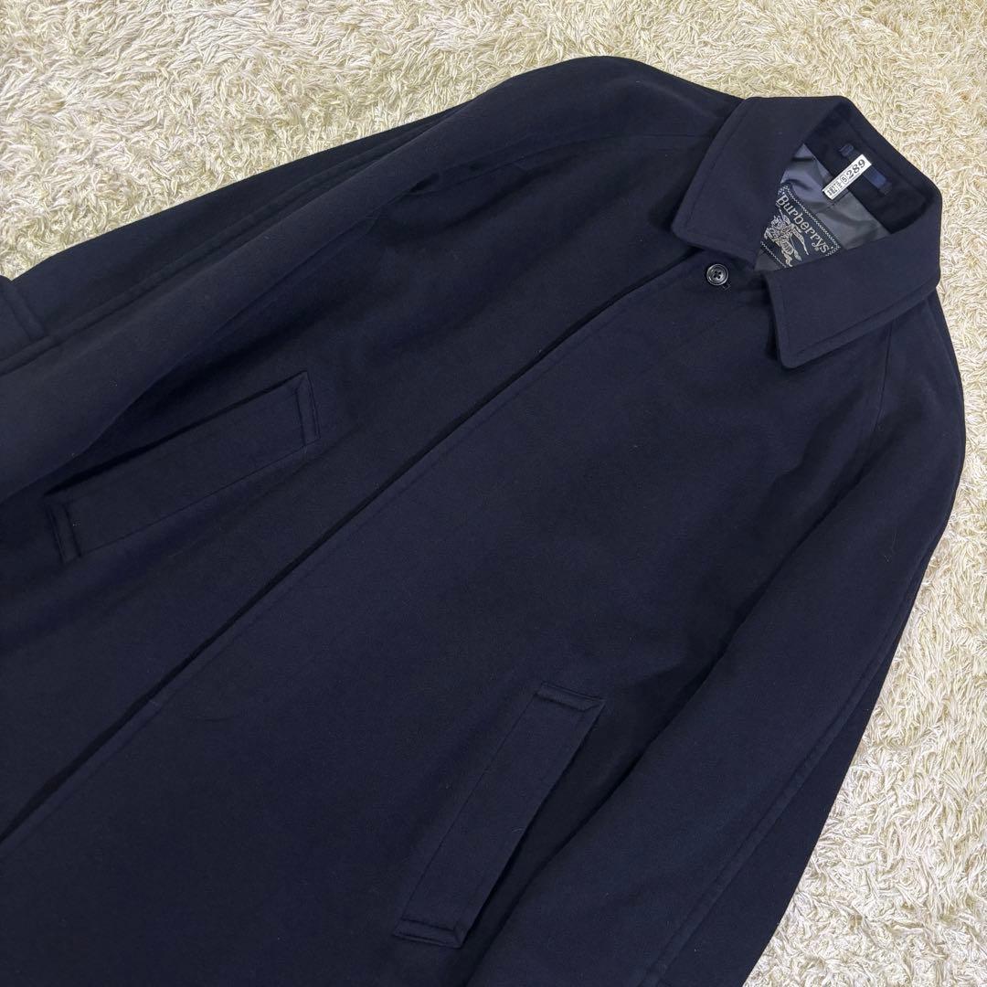 美品　バーバリーズ　高品質　カシミヤ　ウール　ロング　コート　170