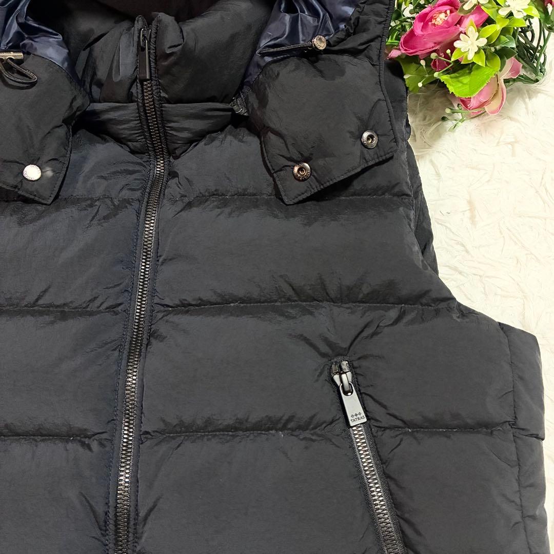 美品【TATRAS】CURONE クローネ メンズダウンベスト ブラック 02