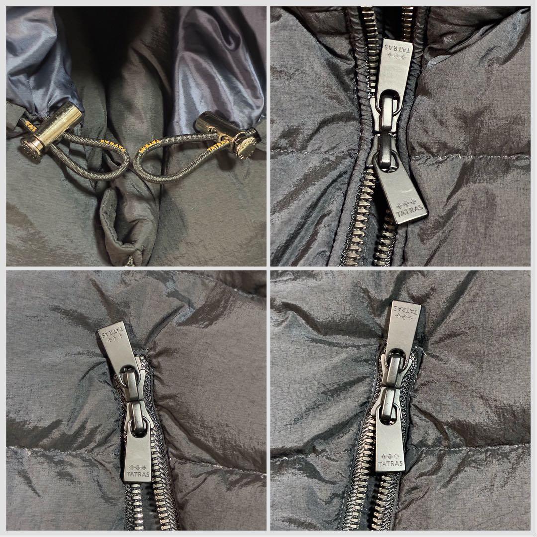 美品【TATRAS】CURONE クローネ メンズダウンベスト ブラック 02