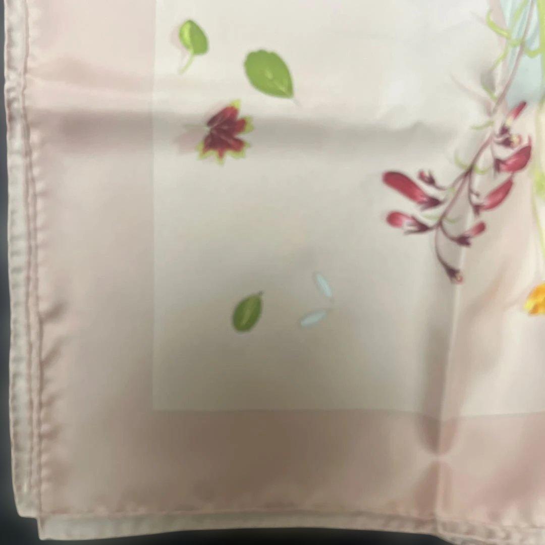 エルメス　スカーフ　シルク　90 花　手紙