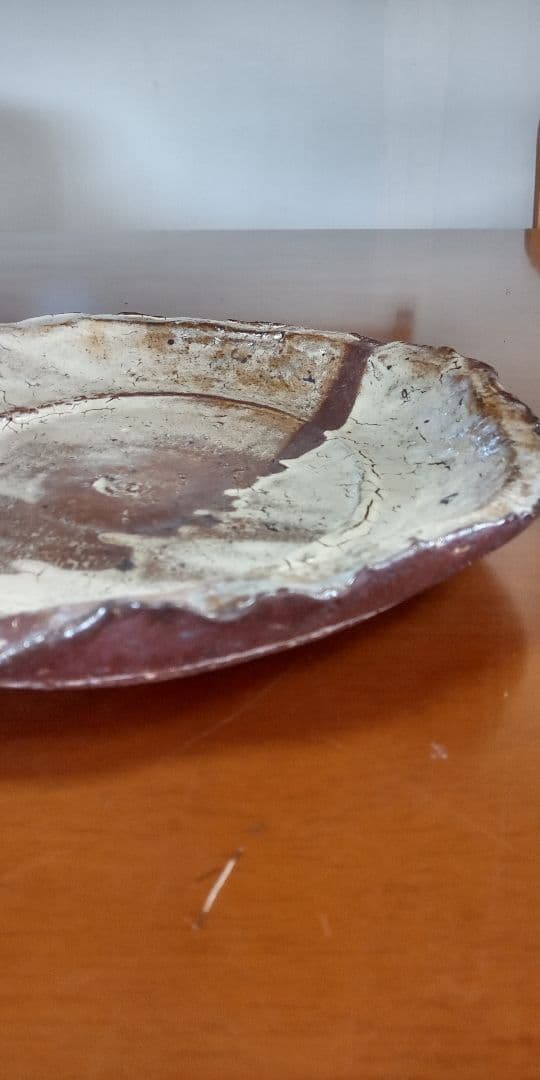 中川自然坊の粉引き大皿