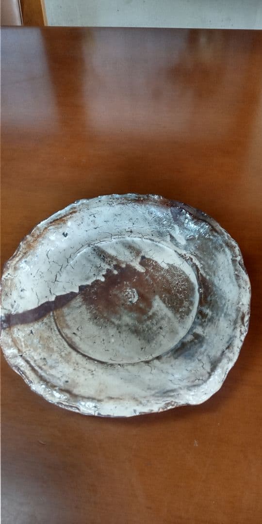 中川自然坊の粉引き大皿