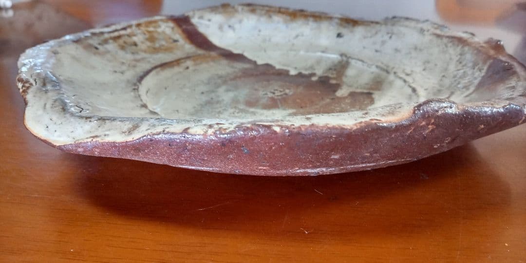 中川自然坊の粉引き大皿