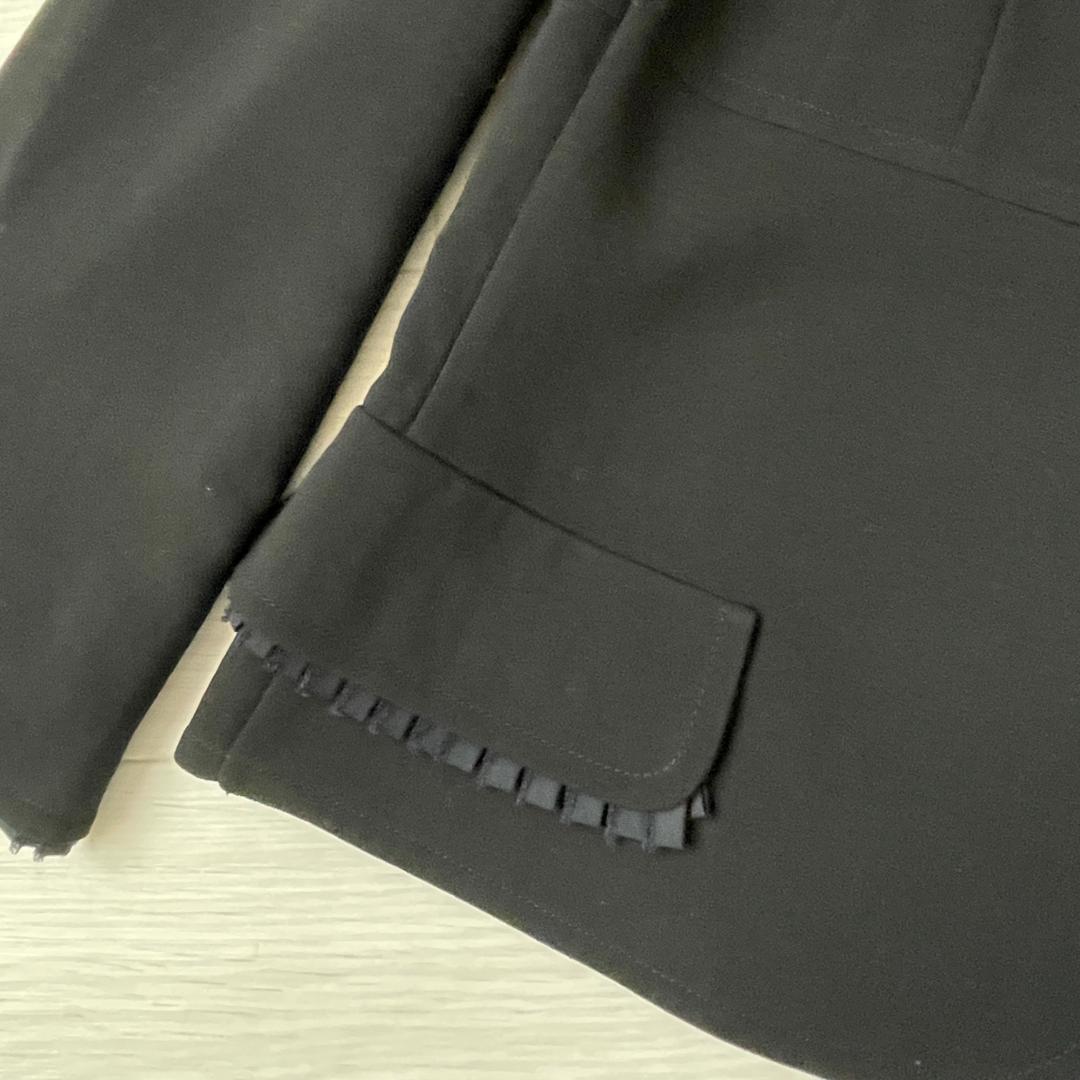 AKRIS アクリス ブラック フリンジデザイン ジャケット US8 フォーマル