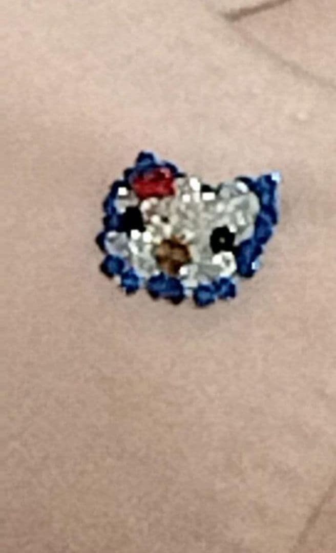 美品●ハーディエイミス●カシミヤ100％●ジャケット●ピンク色●猫ブローチ付き