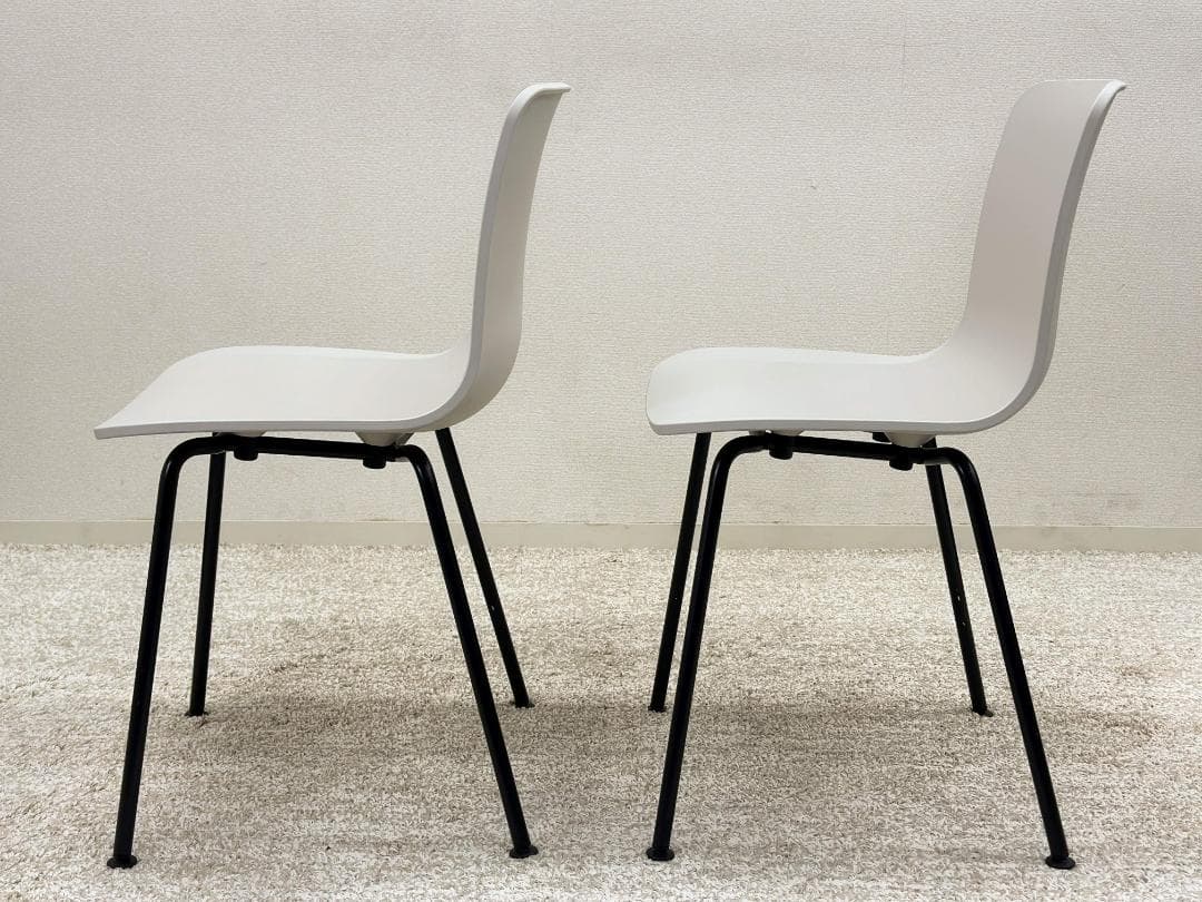 アートマン Vitra■ハルREチューブチェア　4脚セット　ウォームグレー