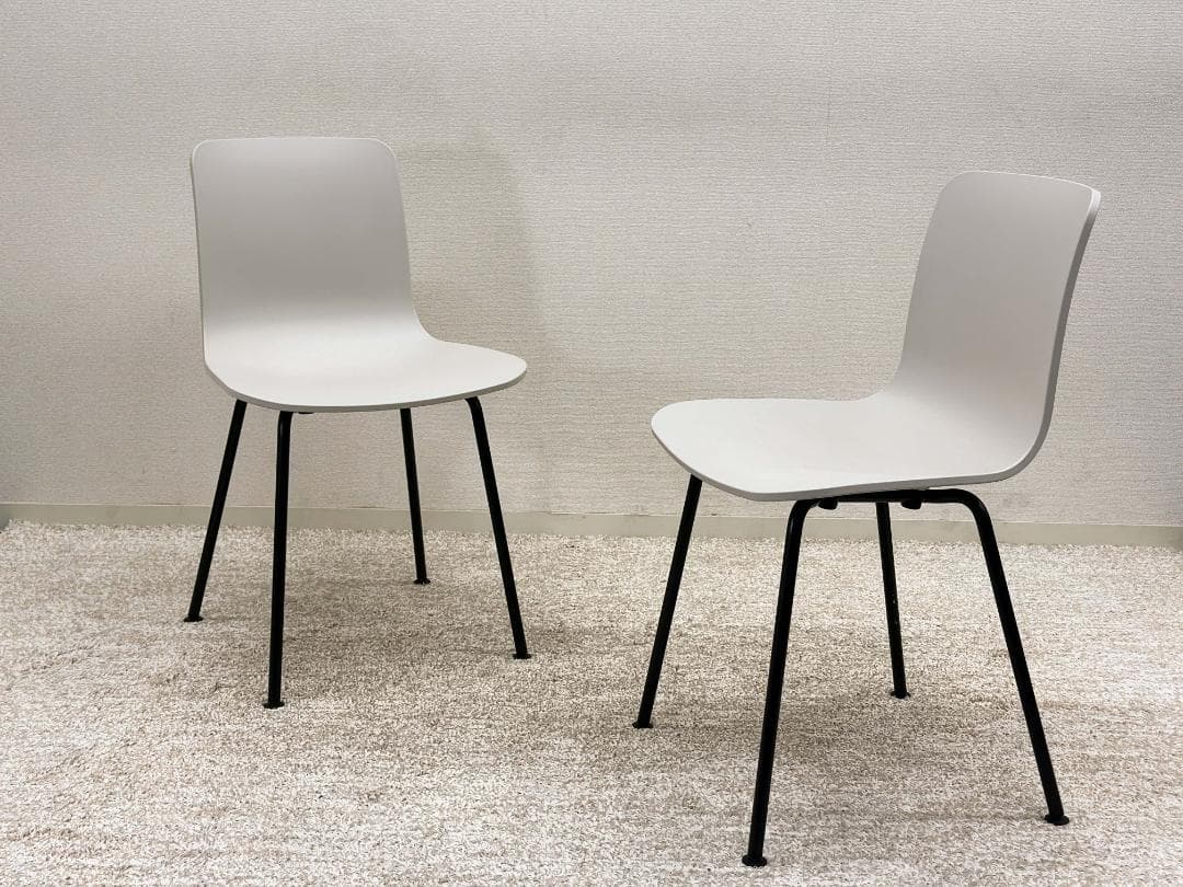 アートマン Vitra■ハルREチューブチェア　4脚セット　ウォームグレー