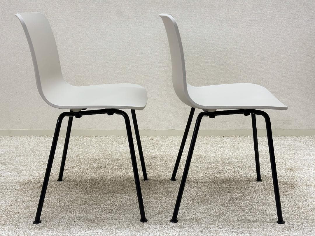 アートマン Vitra■ハルREチューブチェア　4脚セット　ウォームグレー