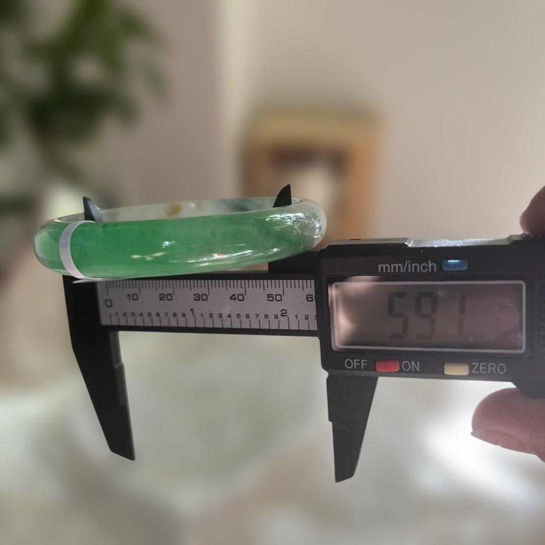 飘黄翡翡翠バングルセット