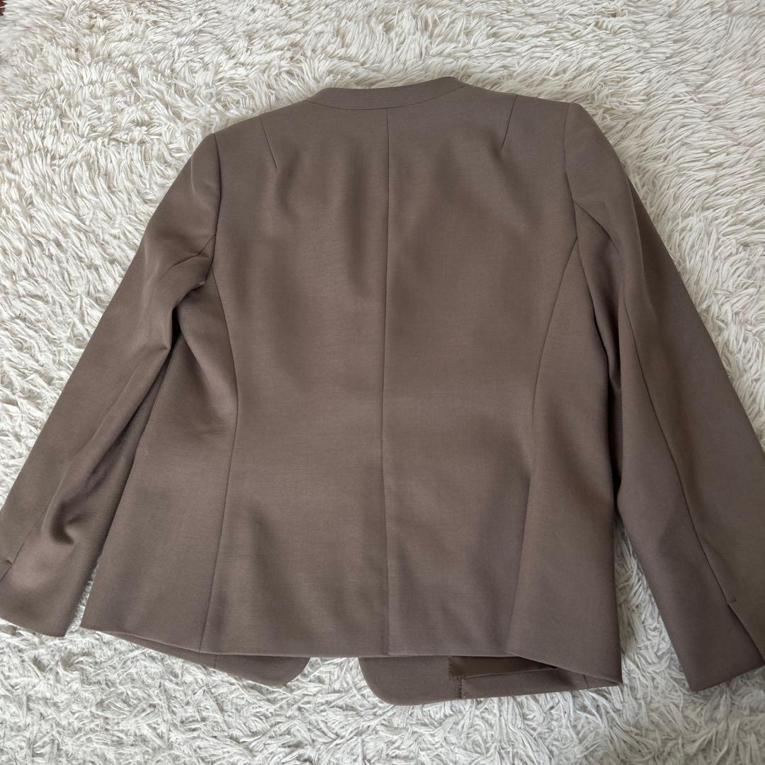 美品　23区 ノーカラージャケット 44 大きいサイズ