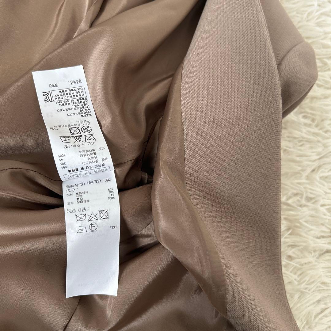 美品　23区 ノーカラージャケット 44 大きいサイズ