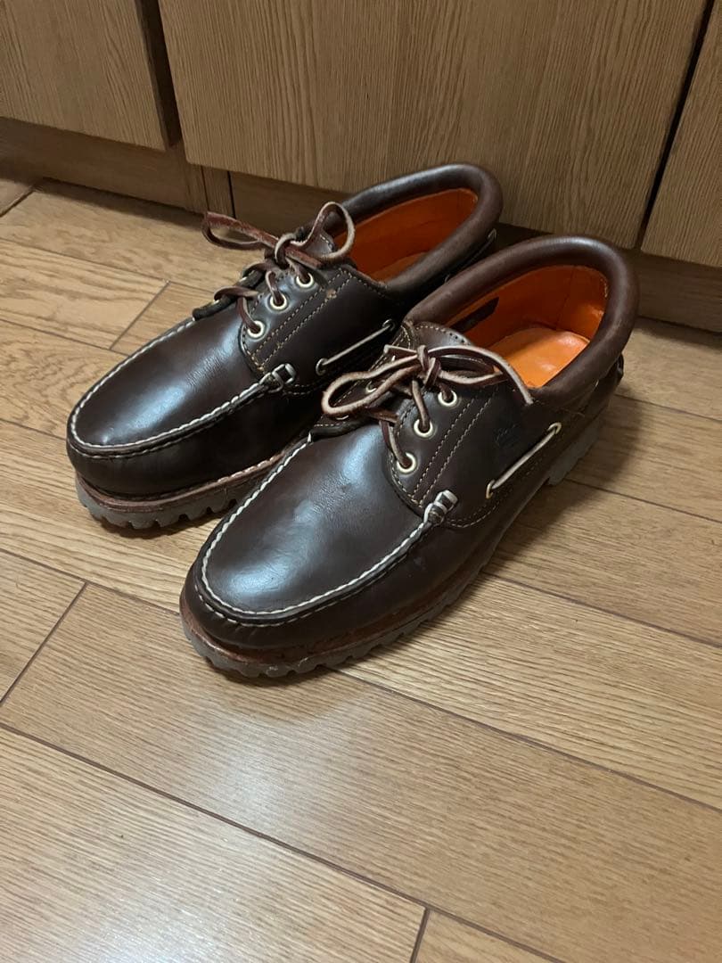 Timberland 3eye モカシン　ブラウン 25cm UK7.5