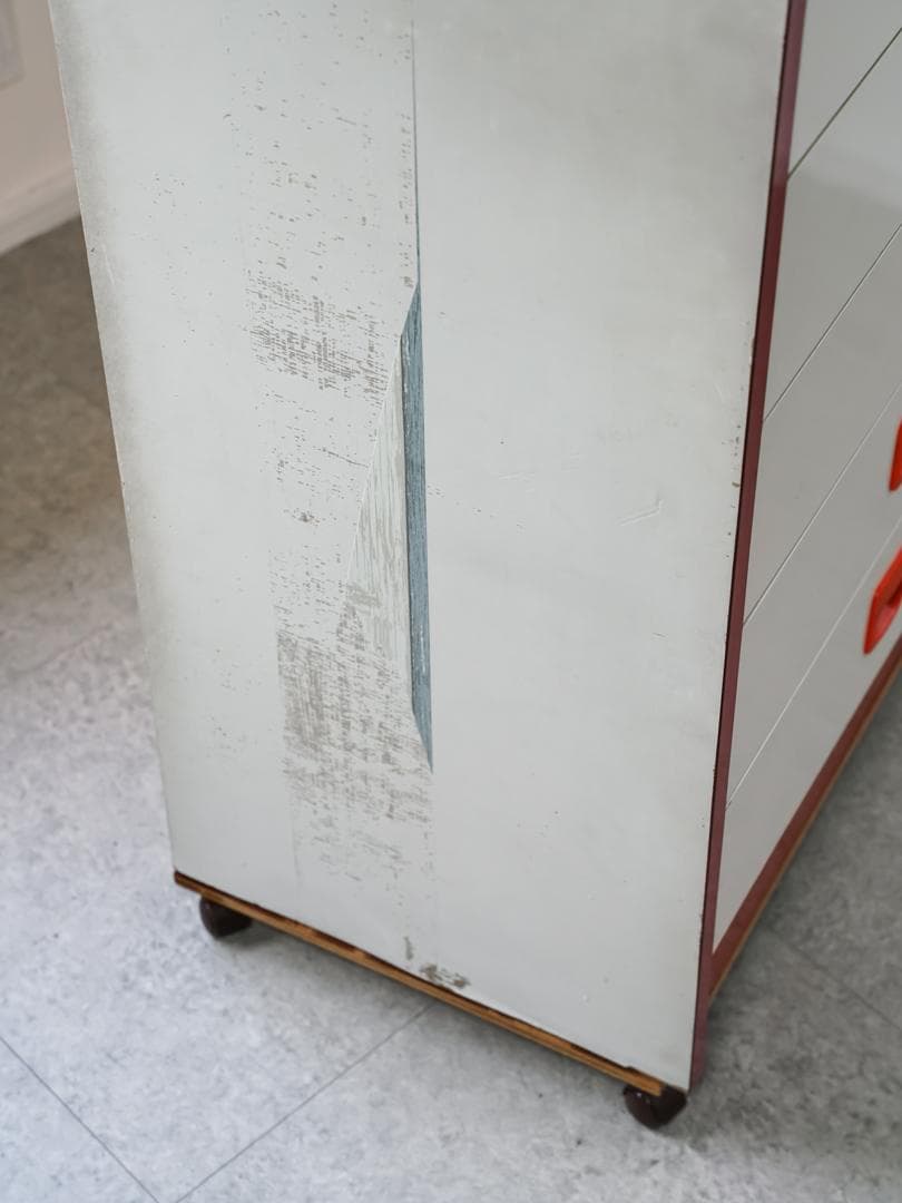 ヴィンテージ 5段チェスト/収納 キャスター付 スペースエイジ レトロポップ