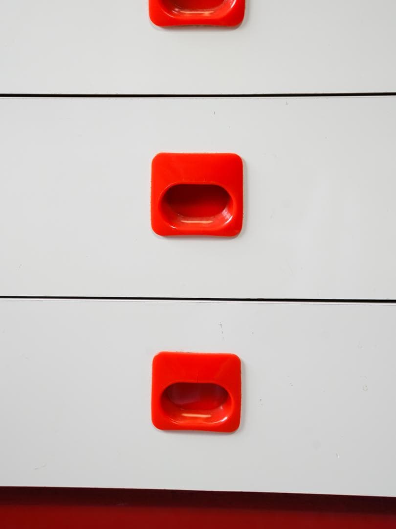 ヴィンテージ 5段チェスト/収納 キャスター付 スペースエイジ レトロポップ