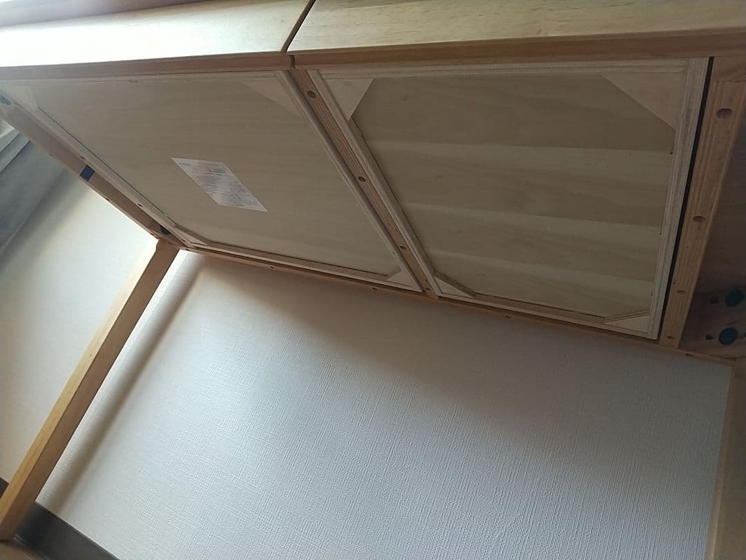 kao 無印良品 木製デスク リノリウム天板 グリーン 83895884