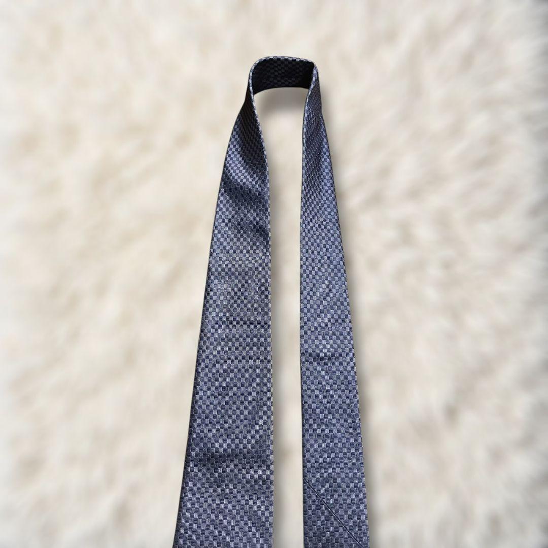 【美品✨】ルイヴィトン ミニダミエ モノトーン 青 ジャガード LVロゴ刺繍