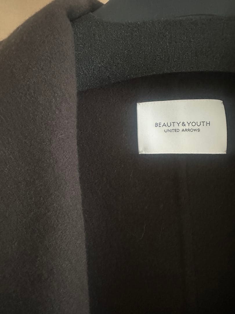 BEAUTY&YOUTH ビューティーアンドユース ショールカラー　リバーコート