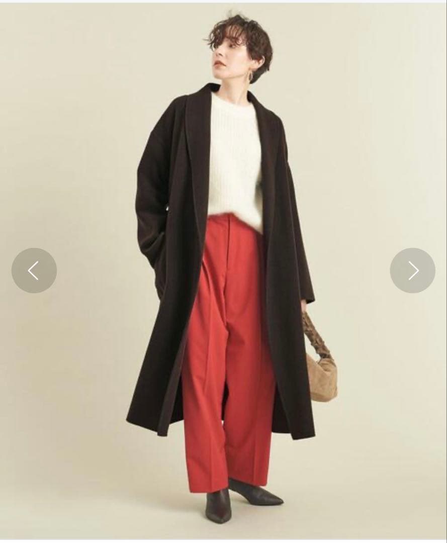 BEAUTY&YOUTH ビューティーアンドユース ショールカラー　リバーコート