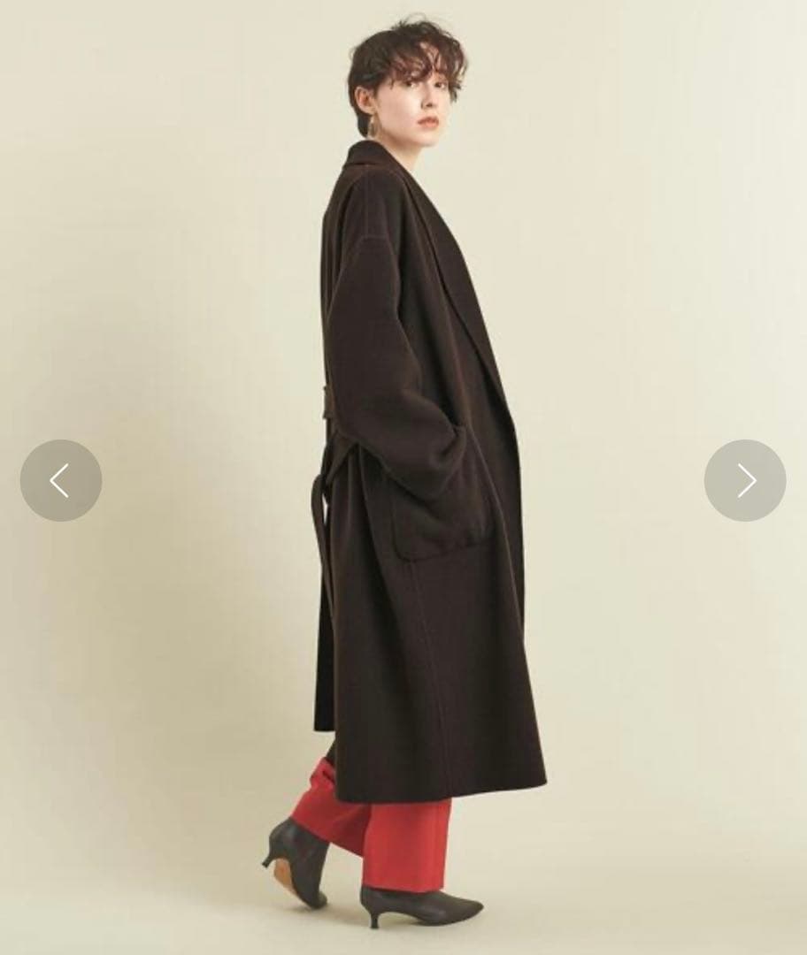 BEAUTY&YOUTH ビューティーアンドユース ショールカラー　リバーコート