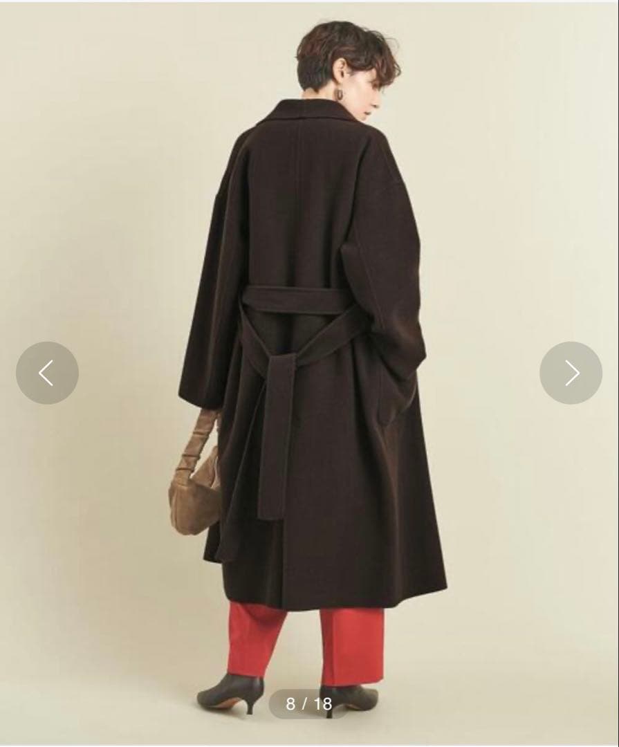 BEAUTY&YOUTH ビューティーアンドユース ショールカラー　リバーコート