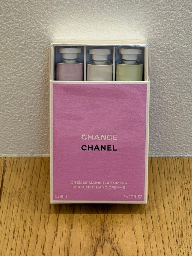 【新品 未使用】 CHANELチャンス クレーム マン ハンドクリーム3本セット