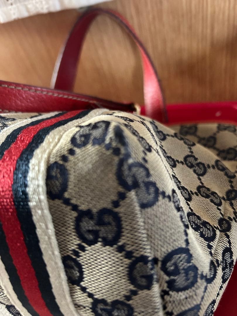 GUCCI グッチ シェリーライン GGキャンバスミニ トートバッグ