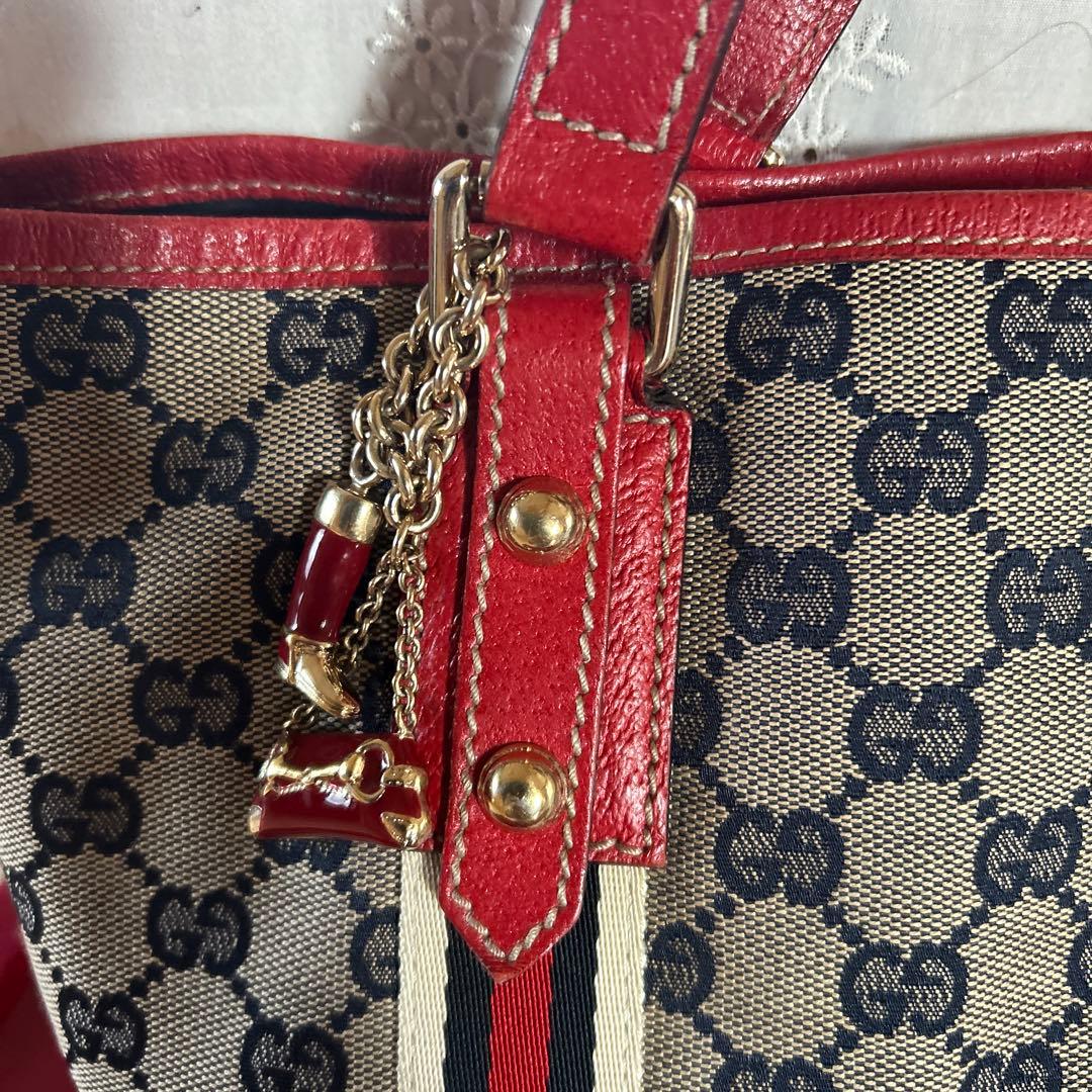 GUCCI グッチ シェリーライン GGキャンバスミニ トートバッグ