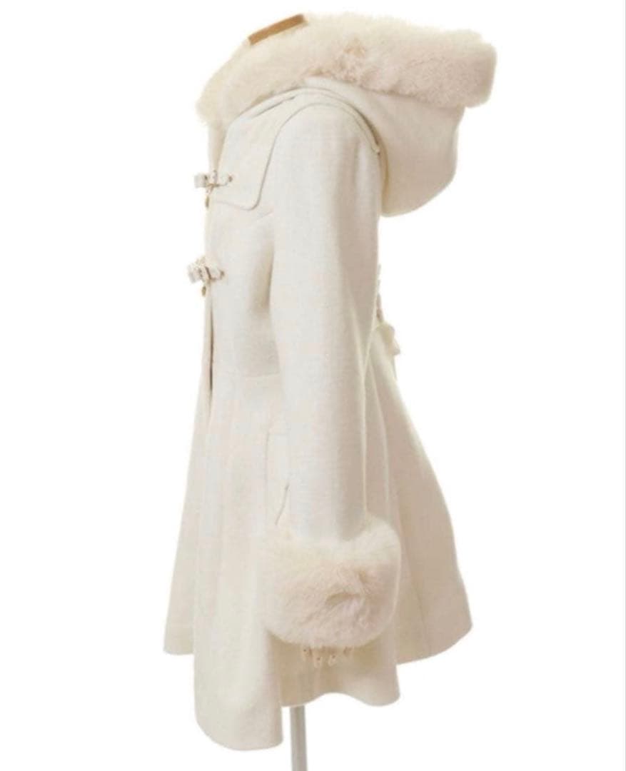 LIZLISA リズリサ リボンベルト フードコート ホワイト