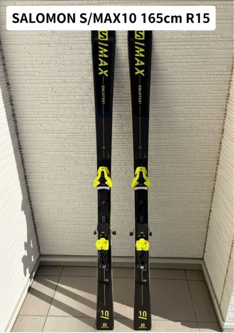 サロモンSALOMON スキー板 S/MAX10 ブラック165cm R15