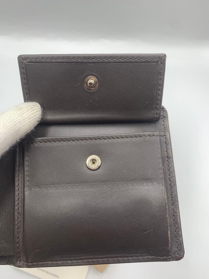 GUCCI グッチ 財布 シェリーライン グッチシマ レザー ベージュ P55