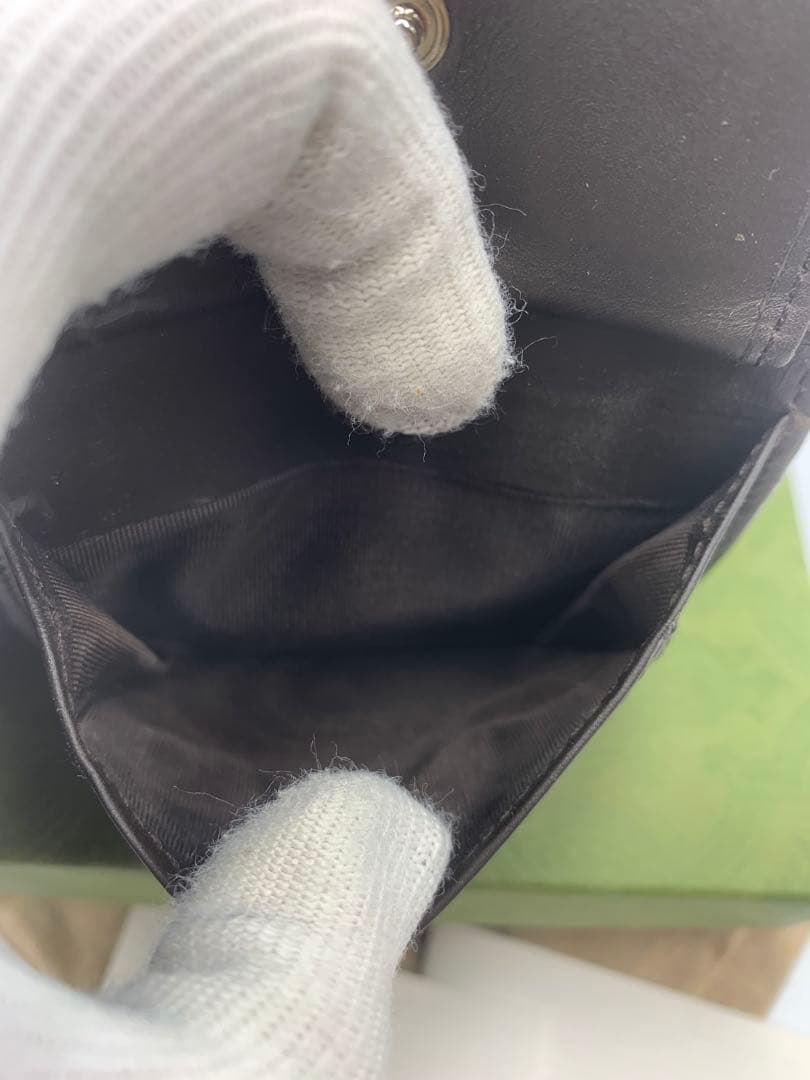 GUCCI グッチ 財布 シェリーライン グッチシマ レザー ベージュ P55