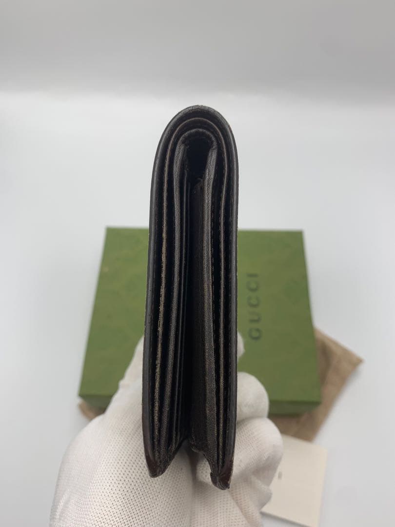 GUCCI グッチ 財布 シェリーライン グッチシマ レザー ベージュ P55