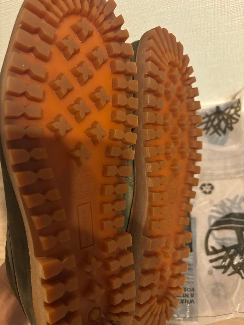 【未使用】Timberland ダークグリーン レザー モカシン 28㎝