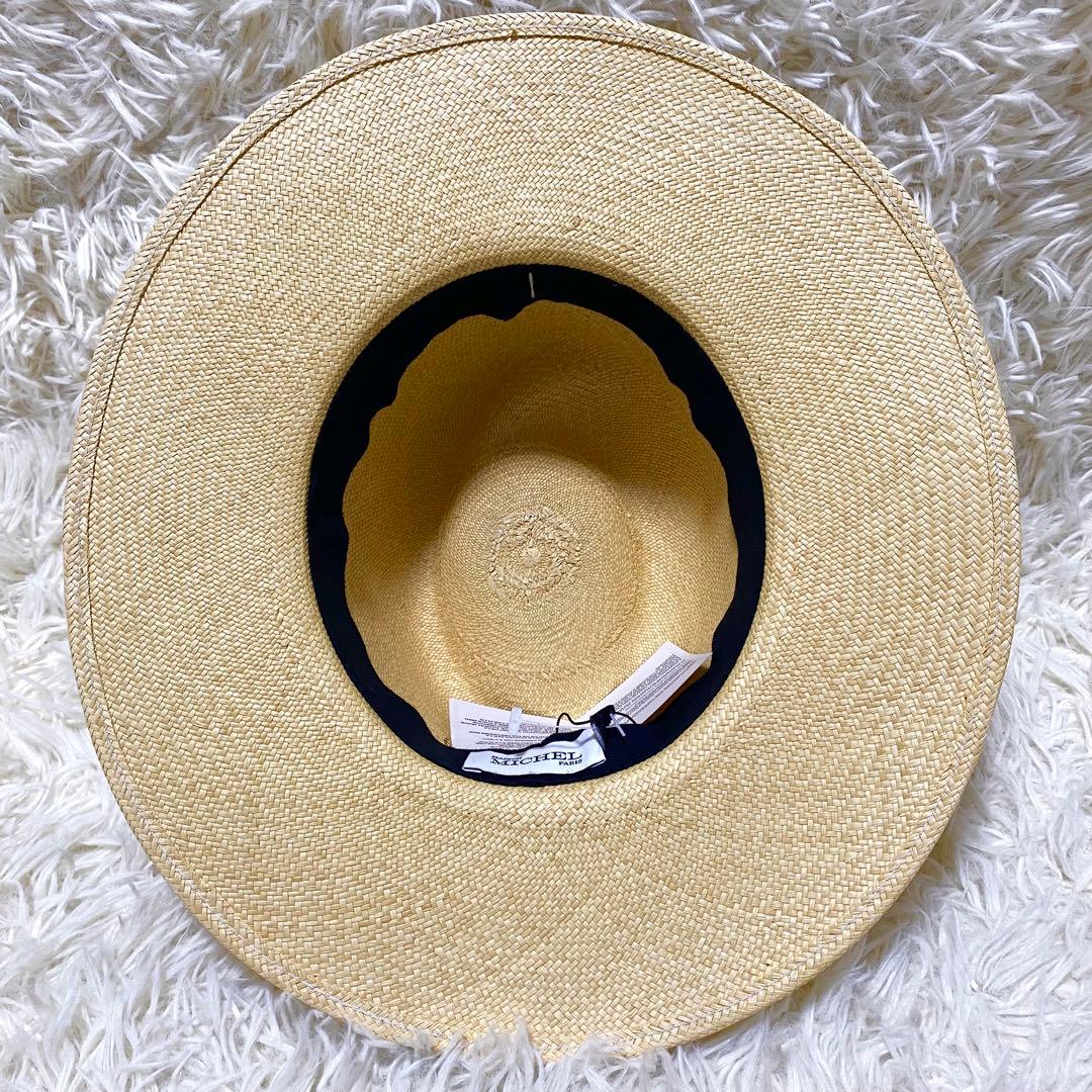 新品未使用 メゾンミッシェル VIRGINIE S パナマハット ストローハット