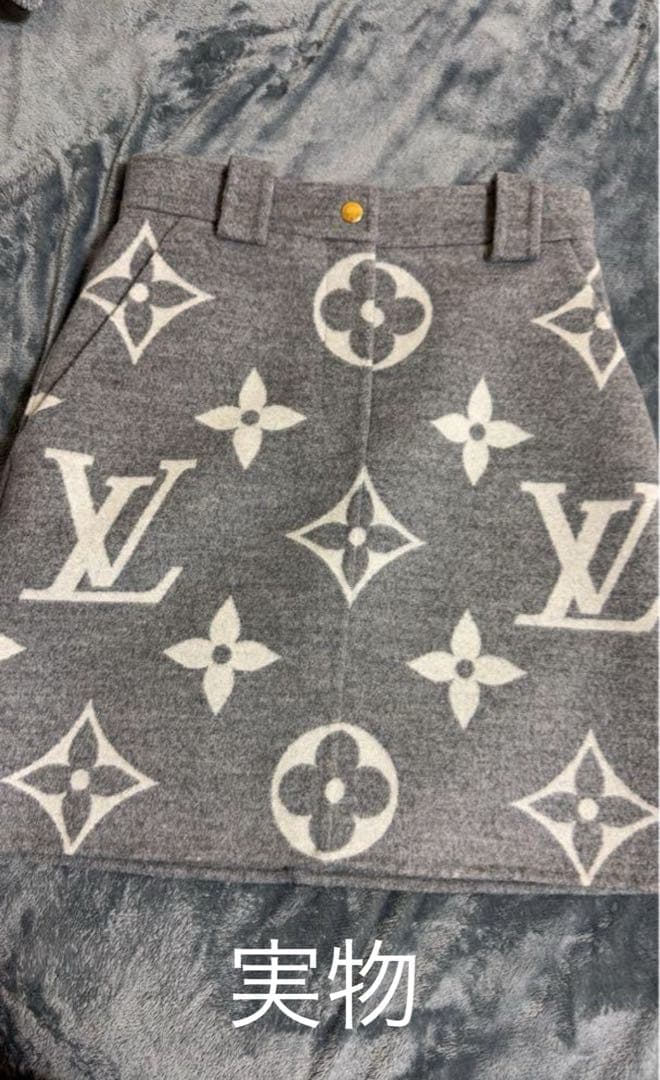 【本物】ルイヴィトン/ミニスカート/ロゴ