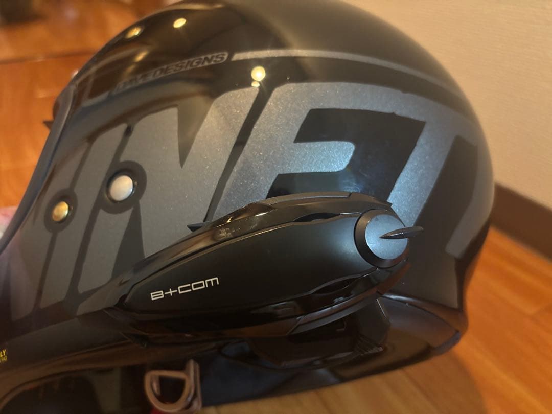 SHOEI EX-ZERO ヘルメット ブラック B＋comインカム付き