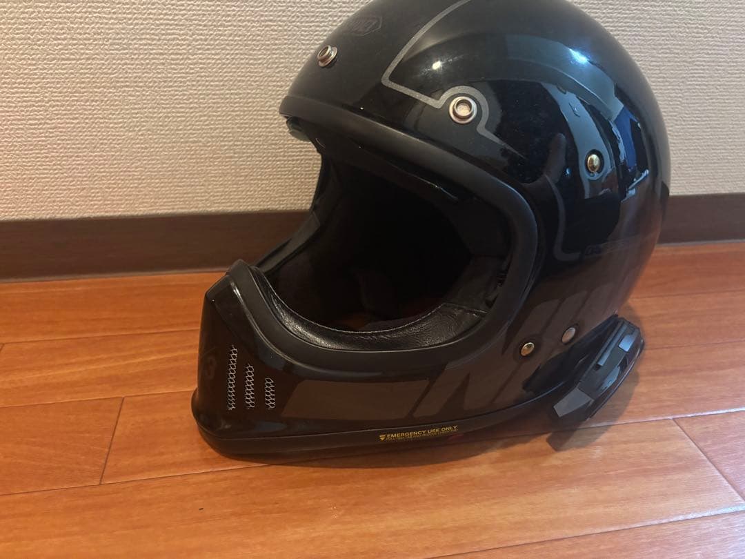 SHOEI EX-ZERO ヘルメット ブラック B＋comインカム付き