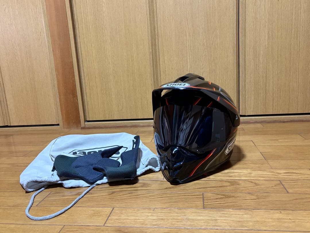 SHOEI ヘルメット HORNET DS オフロード 黒/赤
